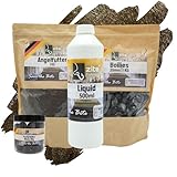 Zite Fishing 4-in-1 Karpfen-Angel-Set | 16+20 mm Boilies | 1kg Groundbait...