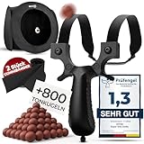 HITX® Zwille Steinschleuder Spar-Bundle [SG-Prag] - 1x Super Grip...