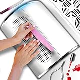 Retoo Nagelstaubabsauger Professioneller 40 W, Nagel Staubsauger für...