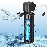 Tararium Aquarium Filter für 150-560 Liter Becken, Anti Algen U-V Klärer...