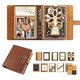 Handgefertigtes Vintage Leder Scrapbook Fotoalbum - DIY Erinnerungsbuch...