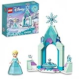 LEGO 43199 Disney Elsas Schlosshof, Prinzessinnen-Spielzeug zum Bauen aus...