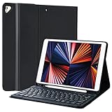 TQQ Tastatur Hülle für iPad 10.2 Zoll (9/8/7 Generation), für iPad Air...