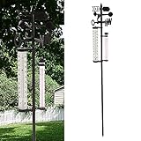 Cepewa Garten Wetterstation Barometer Regenmesser Thermometer...