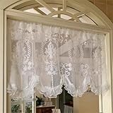 champracer Landhausstil Kurzgardine, Boho Kurze Vintage Spitze Gehäkelt...