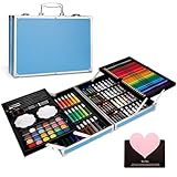 ZUSUZU 145 teilig Malset,Zeichenstifte Professionell Set,Malkoffer Kunstset...