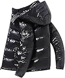 JiaWell Schwere Unisex, Gesteppte glänzende Daunenjacken für Herren...