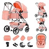 Gcarebb 3-in-1-Kinderwagen, Stadt-Kinderwagen mit Autositz, tragbarer...