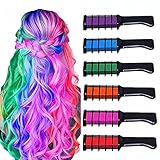 6-Farben Set Mädchen Kreide Kamm, Mini-Haarkämme für temporäre...