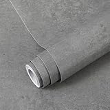 Decoroom Klebefolie Selbstklebende Matt Grau 40X500cm Möbelfolie...