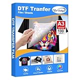 Oritdge DTF DTF Transferfolie Film DTF A3-29.7cm x 42cm,100 Blatt, DTF...