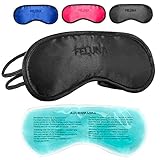 Schlafmaske mit Kühlkissen Schlaf Augenmaske Nachtmaske Schlafbrille mit...