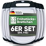 Loco Bird Schneidebrett Kunststoff BPA frei - Brettchen 25x16cm -...