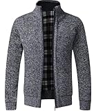 GLESTORE Strickjacken für Herren Strickjacke Cardigan Trachtenjacke Herren...