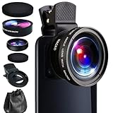 2 in 1 Handy Objektiv, 0.45X Super Wide Angle & 12.5X Macro Phone Camera...