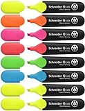 Schneider Job 150 Textmarker (aus recyceltem Kunststoff, ausgezeichnet mit...