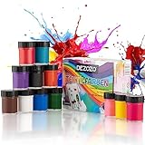 dezozo Stoffmalfarben Textilfarben | Set aus 12x25ml | Waschmaschinenfeste...