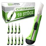 ToolSpace Cuttermesser Profi 30x Robuster Konstruktion Carbonstahl...
