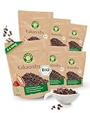 CLASEN BIO – Kakao Nibs 6x200g Bundle – Klein geschrotete Kakaobohnen...