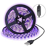 Schwarzlicht led strip 2M 3528 120LED UV Bar Stromversorgung über USB,...