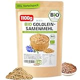 Goldleinsamenmehl Bio 1Kg + 100g extra XXL-Vorteilspack Gold Leinsamenmehl,...