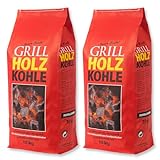 20kg Premium Holzkohle Unsere Beste 100% MADE IN GERMANY Grillkohle...