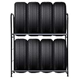 Froadp 107×46×117cm Stahlkonstruktion Reifenständer in Zwei Schichten...