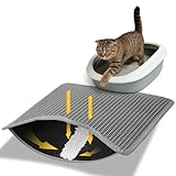 Conlun Katzenklo Matte, 58x42cm Waben Doppelschicht Katzenstreu Matte,...