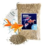 Teich Sticks Mix einfarbig 20 Liter (2X 10 L) Beutel, Premium...