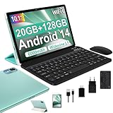 Fezawio Android 14 Tablet 10 Zoll 20GB RAM+128GB ROM, Acht Kerne WiFi 6,...