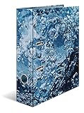 HERMA 19654 Ordner A4 Natur Wasser, 7 cm breit, Motiv Aktenordner aus Pappe...