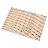50 STÜCKE Holzgefasste Bleistifte, Ungespitzter HB 2B-Bleistift aus Holz,...