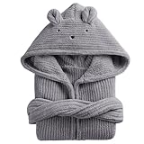 Tsawntd Kleinkind-Bademantel, lange Kinder-Bademäntel mit Kapuze und...