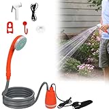 MAYTIIMO Campingdusche mit Akku Pumpe Camping Dusche Outdoor mit...