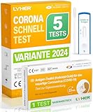 Adeste – 5 x 1er Corona Schnelltest für Zuhause COVID 19 Antigen Rapid...