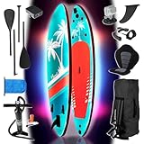 BRAST® SUP Board mit LEDs | Aufblasbares Stand up Paddling Set |...