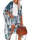 breezy lane Damen Kimono Bikini Cover Up Strickjacke Sommer Blumenmuster...