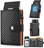 TENBST Geldbörse Herren mit Münzfach & RFID Schutz, Slim Wallet...