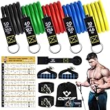 Resistance Bands Widerstandsbänder Set, 5 Fitnessbänder Expander Tube...