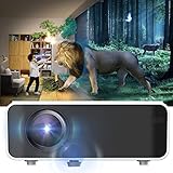 Projektor, HD 1080P LED-Smart-Projektor, mit Doppelwirbel-Lüftersystem...