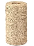 G2PLUS 100M Jutegarn Schnur, 1.5MM Jute Schnur, 2-Lagig Bastelschnur...