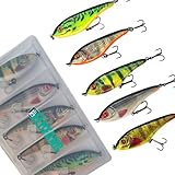 ELBFANG Jerkbait Set - Jerkbait hecht - Jerk Wobbler - Hecht Köder (5...