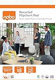 Nobo Recycling Flipchart-Block 58 x 81 cm, nachhaltiges doppelseitiges...