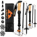 ALPENFUX® Premium Wanderstöcke faltbar, Trekkingstöcke, Nordic Walking...