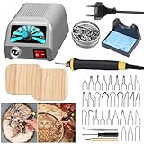 PORFOYO Brandmalstation, Brandmalerei Set, Brandmalkolben, Bastelset...