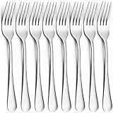 CoKeeSun Gabeln 8 Stück, 20.5cm Edelstah Gabeln Set, Silber Tafelgabeln...