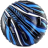 Aufblasbare Schlitten Snow Tube Schlitten mit Griffen, Aufblasbarer...