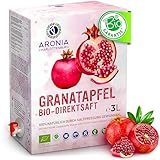 Granatapfel Saft Bio 3L, Kaltgepresster Direktsaft zur Stärkung von Herz &...