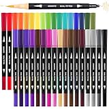 Hoenart Dual Brush Pen Set, 24 Farben Filzstifte für Erwachsene,...
