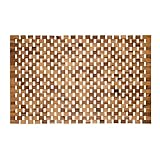 PANA®ECO Badematte Holz • Fußmatte 100% Akazienholz • Badvorleger...